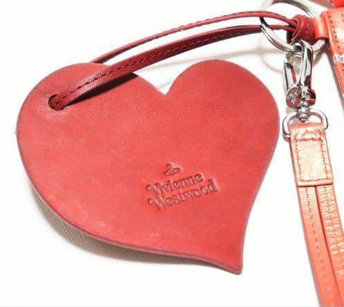 《ヴィヴィアンウエストウッド》新品 ストラップ・小銭入れ付き レザーパスケース