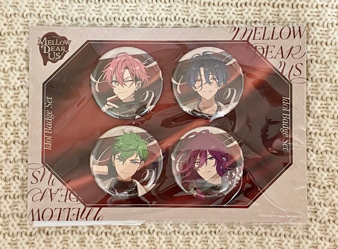未開封】あんスタ MELLOW DEAR US 缶バッジ 4点セット - メルカリ