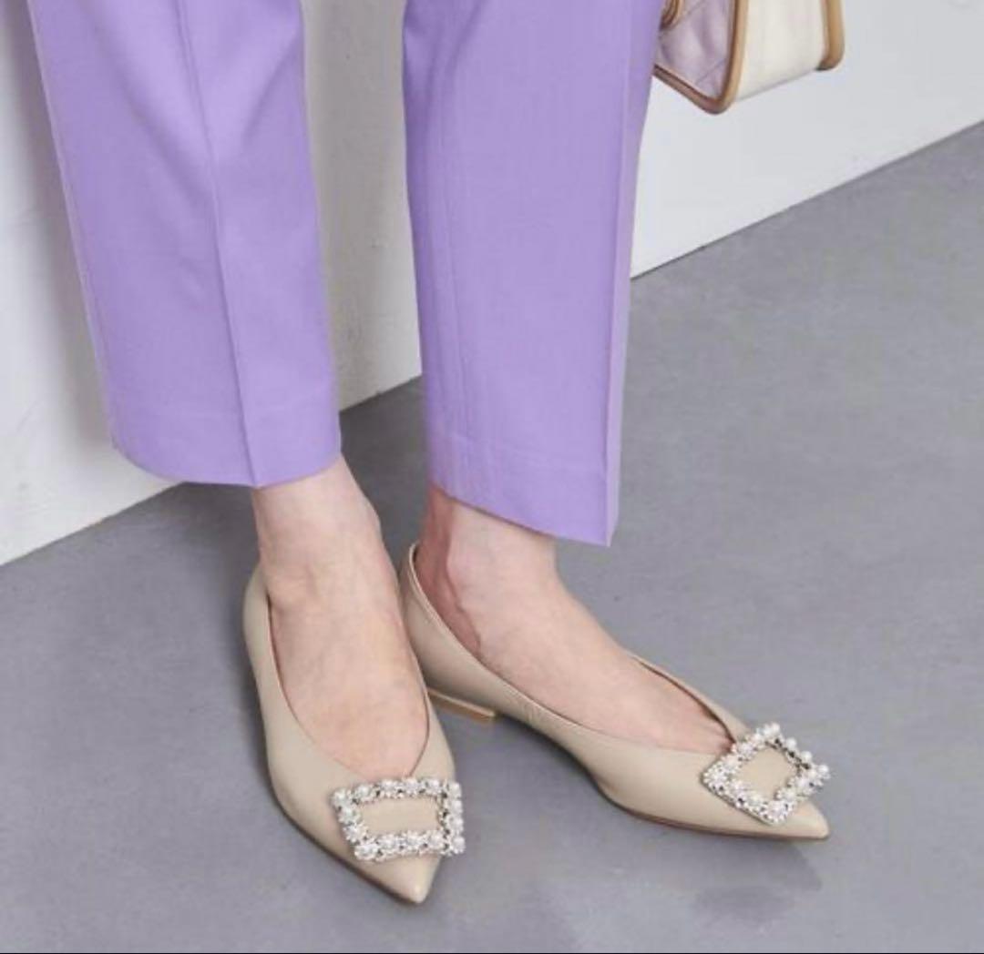新品】完売 PIPPICHIC ビジューフラットシューズ アローズ別注 - メルカリ