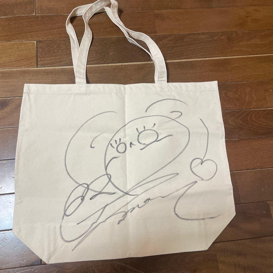 様 【貴重】河西智美 直筆サインイラスト入り トートバッグ グッズ