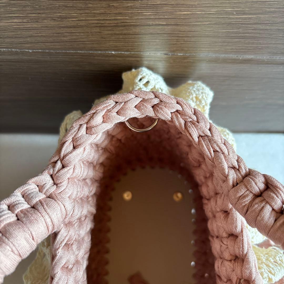 ズパゲッティ(Tシャツヤーン)♡ロシアヤーン♡マルシェバッグ♡トート