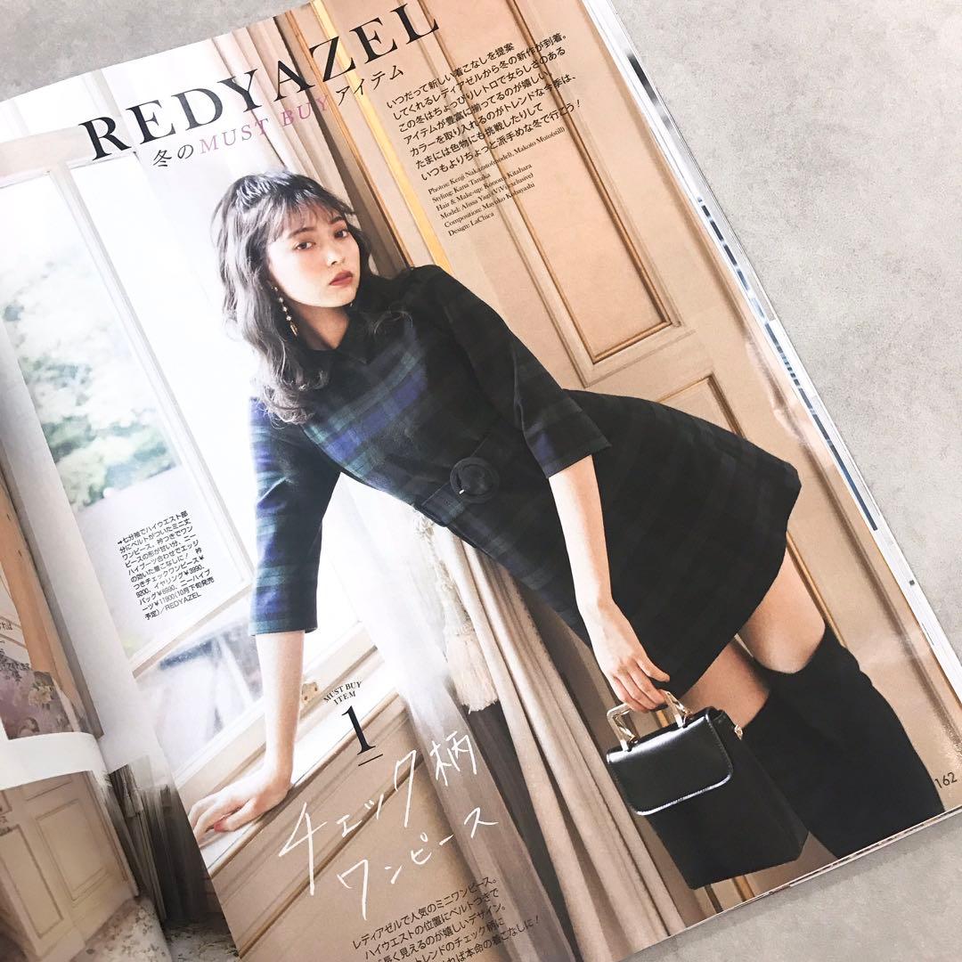 美品ほぼ未使用！REDYAZEL チェックワンピース グリーン 七分袖 西野