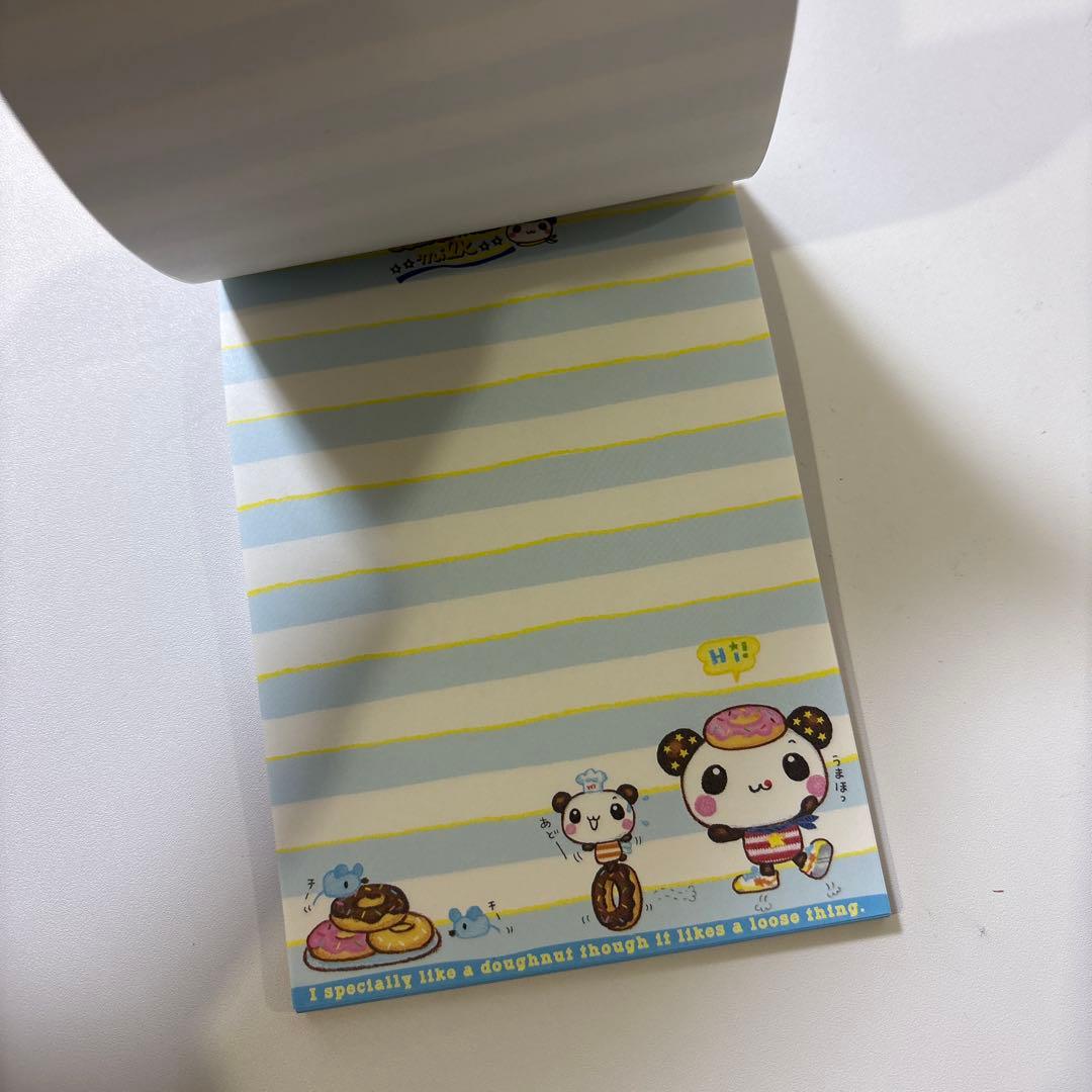 と*ん様 Q-LIA キャラメルパンダ メモ帳 平成レトロ こぱむだ