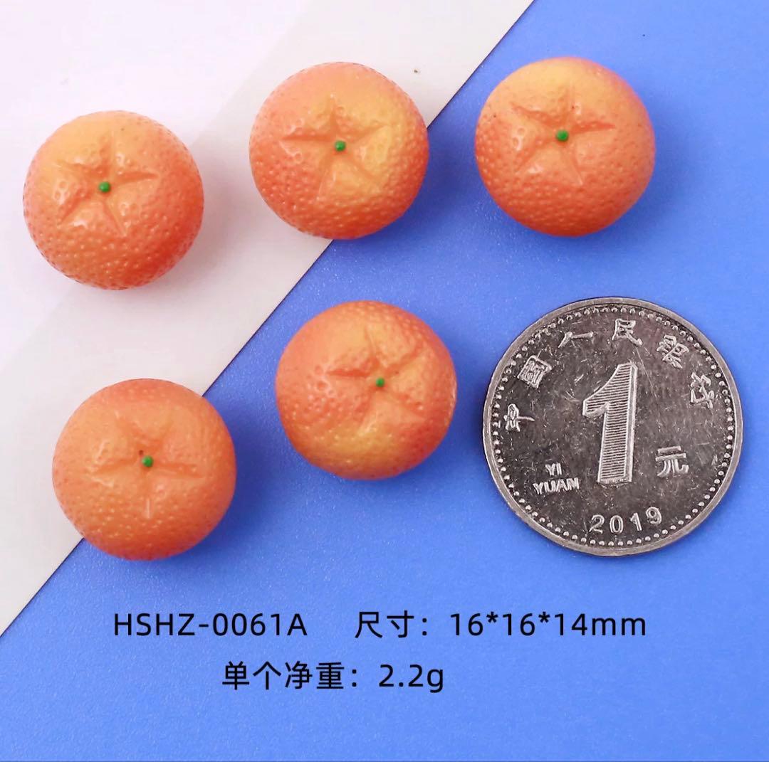 No.1597 選べるみかん ミニチュア デコパーツ