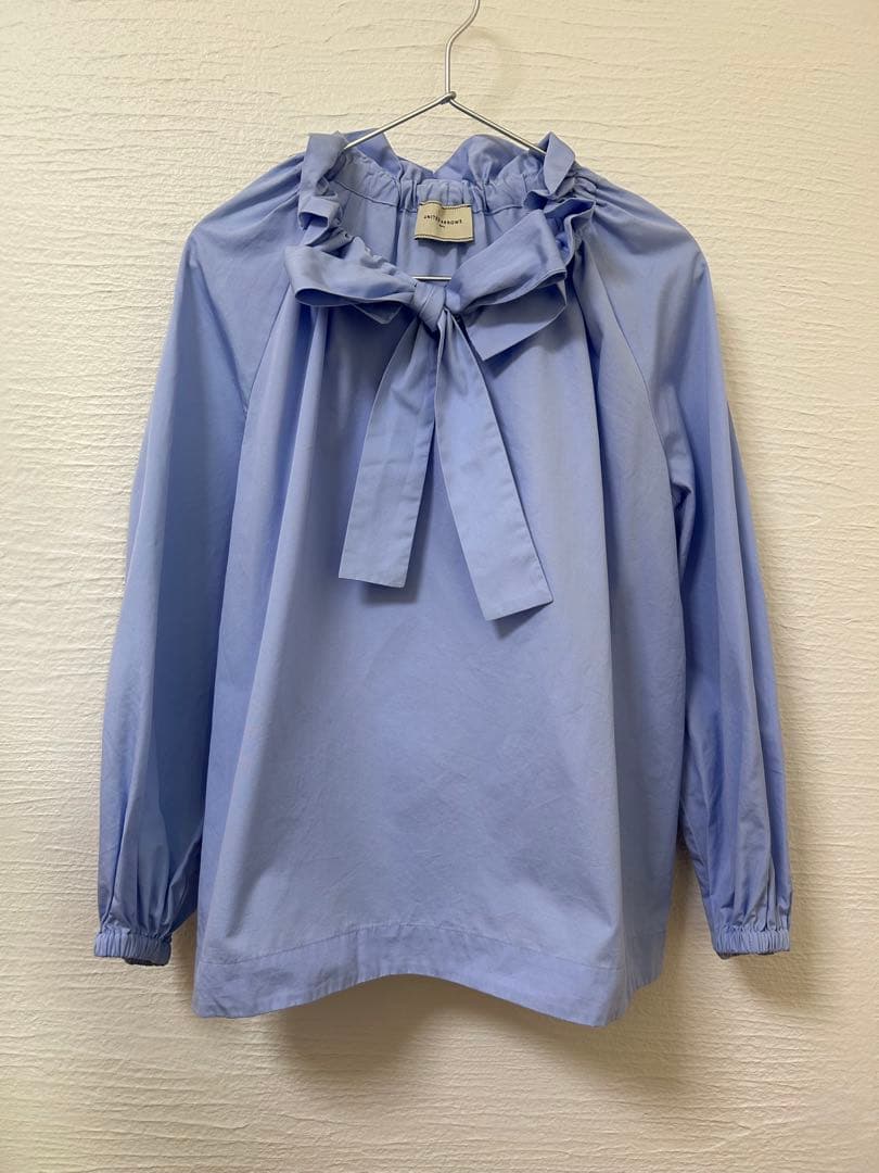 UNITED ARROWS リボン付きブラウス 38 UNITED ARROWS（ユナイテッドアローズ） ブラウス シャツ レース