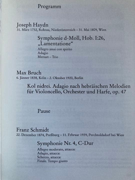 ウィーンフィル予約定期公演1997/98プログラム&チケット