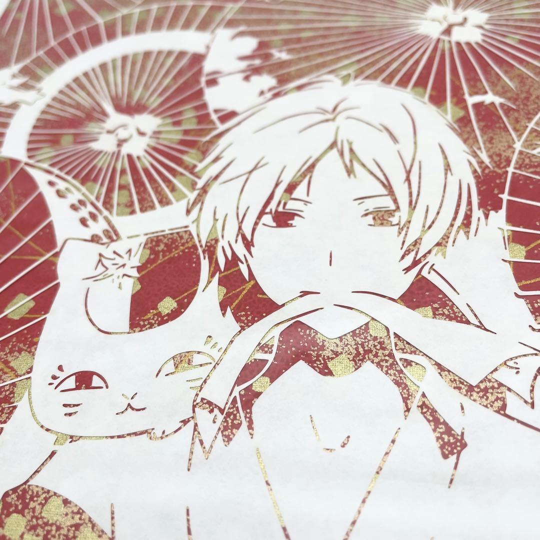 夏目友人帳イラストカードクリアファイル伽羅切絵5つセット