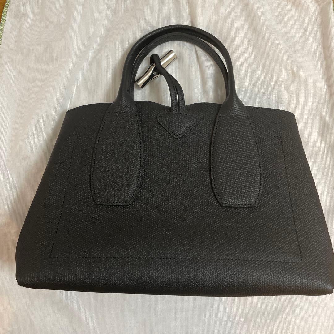 週末限定価格】ロンシャン ロゾ ブラック レザー ショルダーストラップ