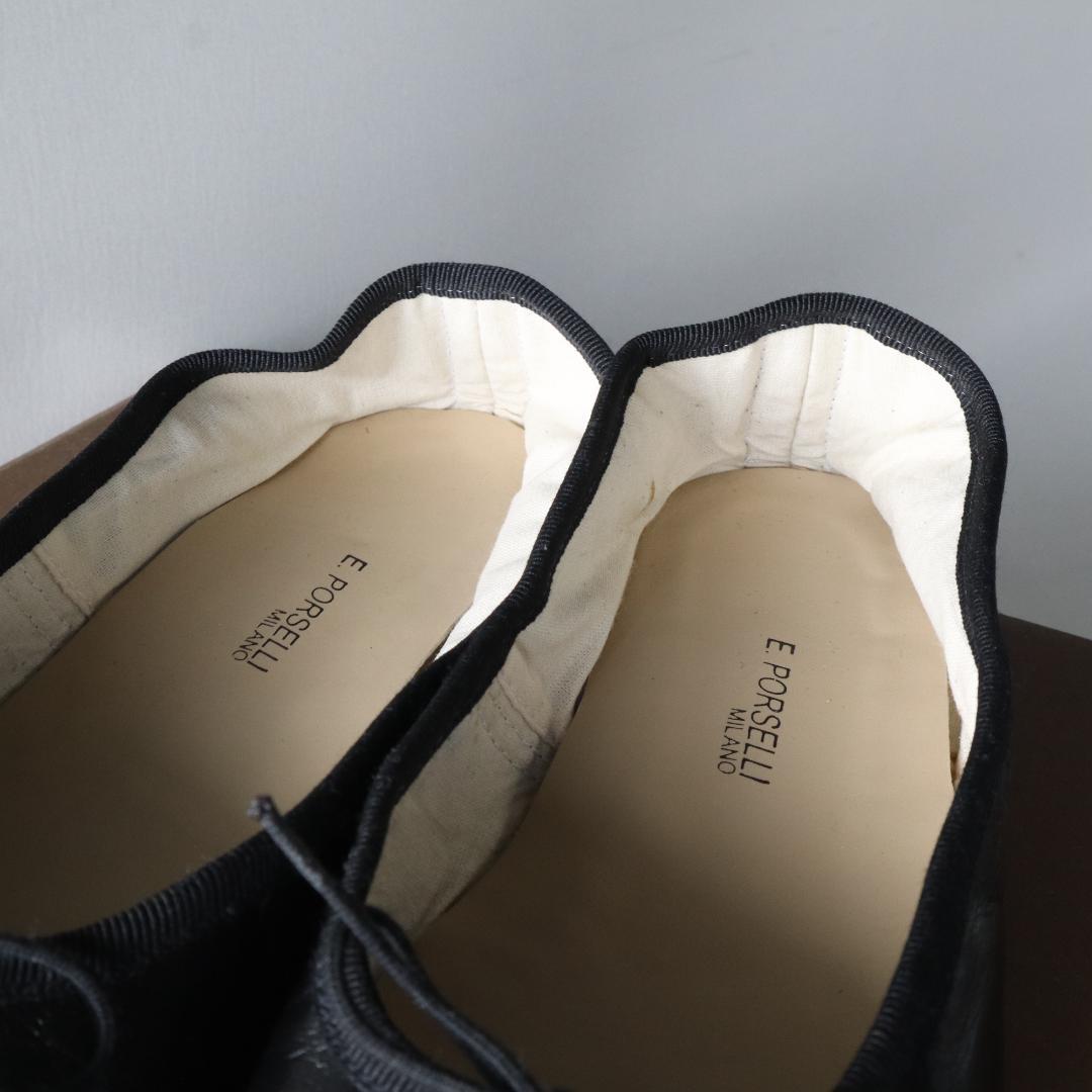 未使用品　ポルセリ　バレエシューズ 37 23〜23.5cm ブラック