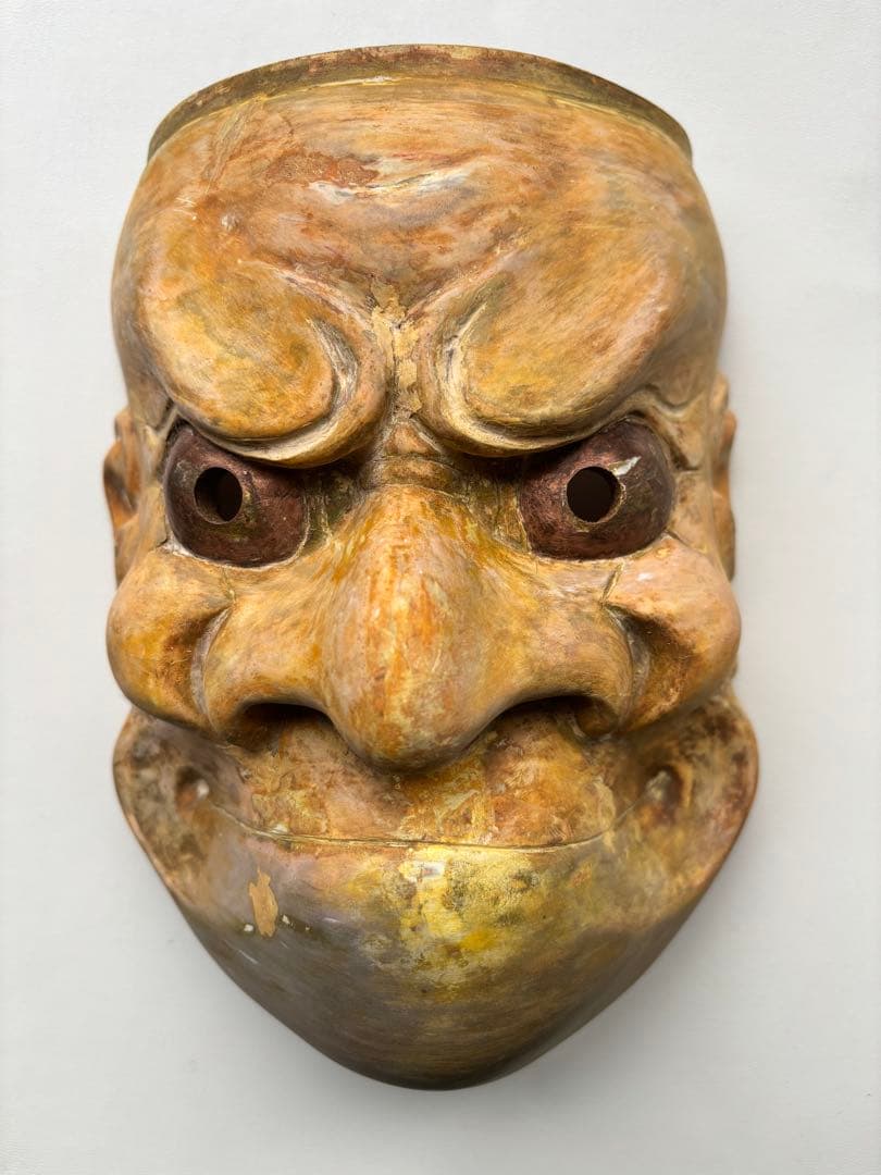 能面 神楽面 大悪見（おおべしみ）作家物 木彫り - メルカリ
