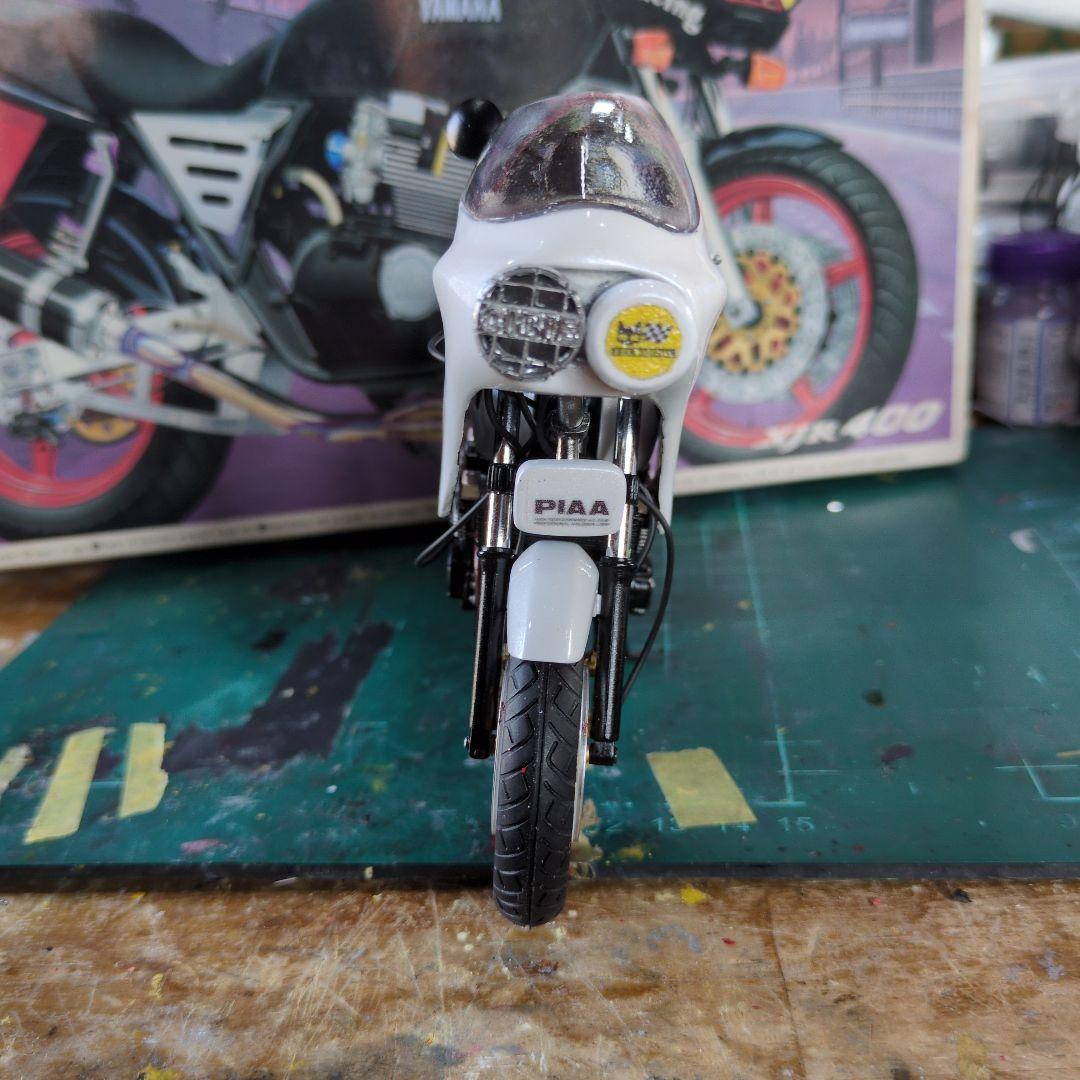 XJR400 プラモデル 族車仕様 デュアルカウル付き - メルカリ