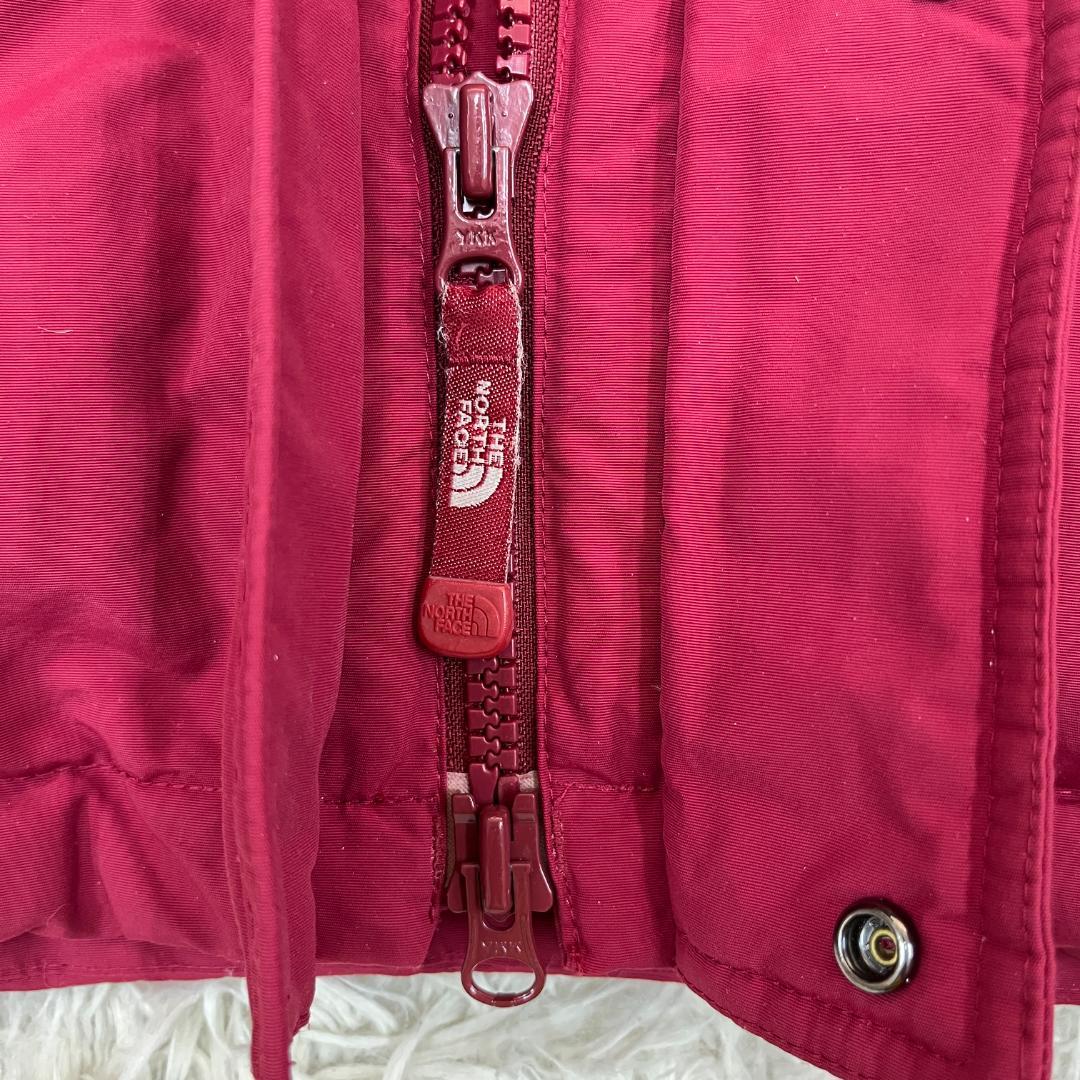 《美品》ザノースフェイス ダウンジャケット ドライベント XS メンズ エンジ色
