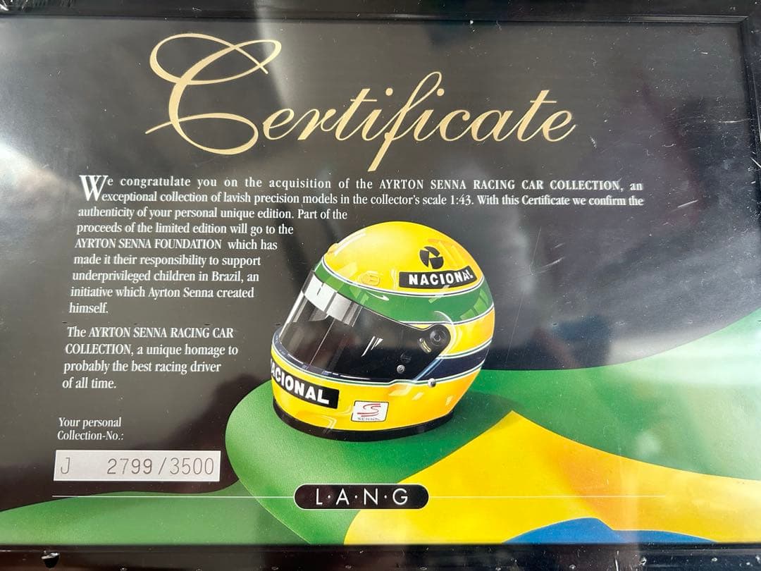 アイルトン・セナ ミニチャンプス 1/43 限定3500 証明書付き - メルカリ