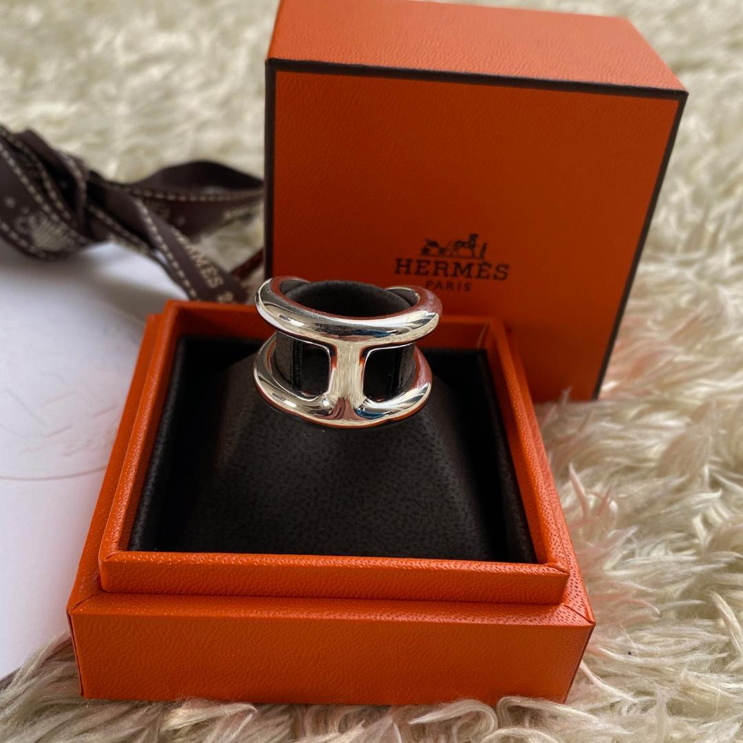 希少サイズ＃59 新品未使用】エルメス オスモズ リング GM シルバー19