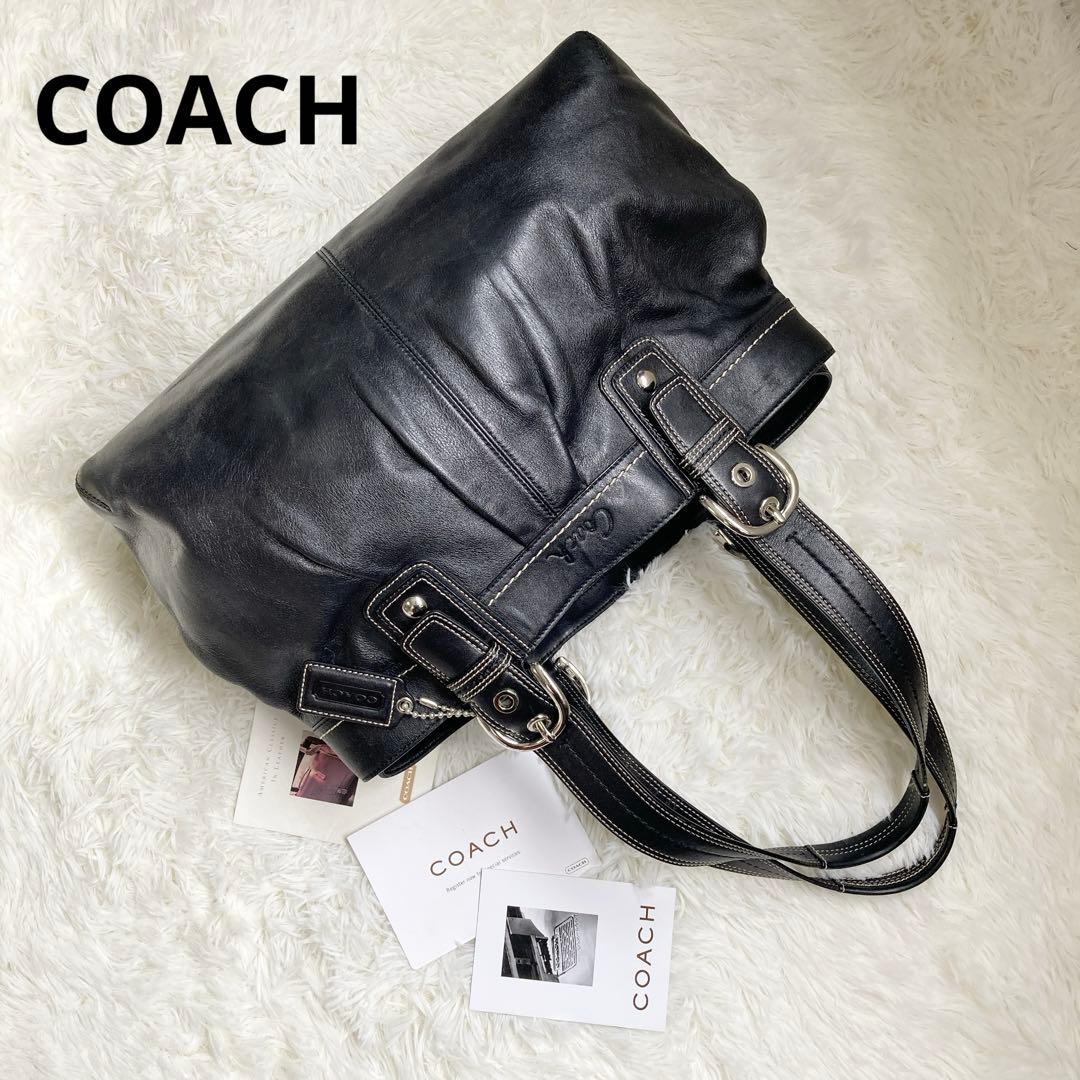 vintage coach archive プリーテッド ミニボストン 大容量 - メルカリ