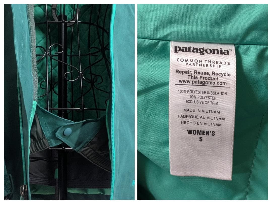 ②Patagonia スキーウエア 上(S)/下(XS) セット 美品！