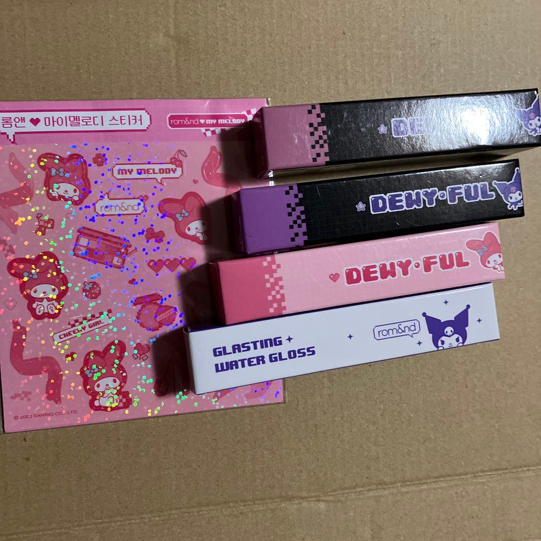 サンリオ リップ ロムアンド Amazon | rom&nd X Sanrio characters DEWY·FUL WATER TINT デュイフル