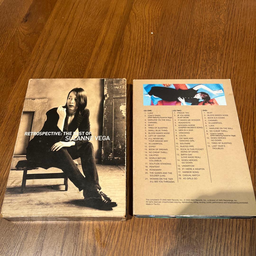 スザンヌ・ヴェガ ベスト CD 2枚、DVD 1枚のボックスセット