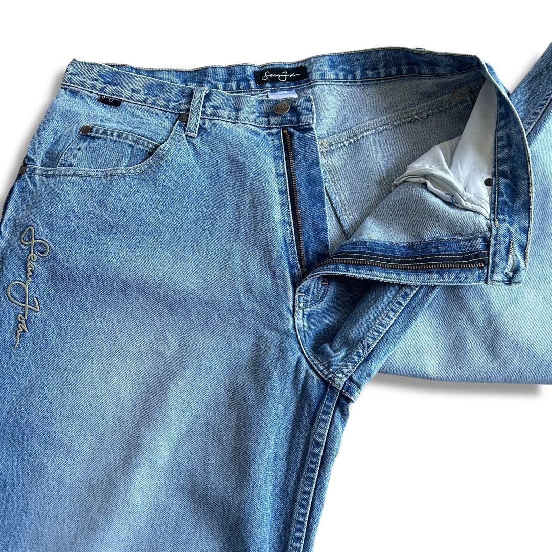 激レア 00s SeanJohn 超極太バギーデニム B系 Y2K 刺繍 W36 - メルカリ