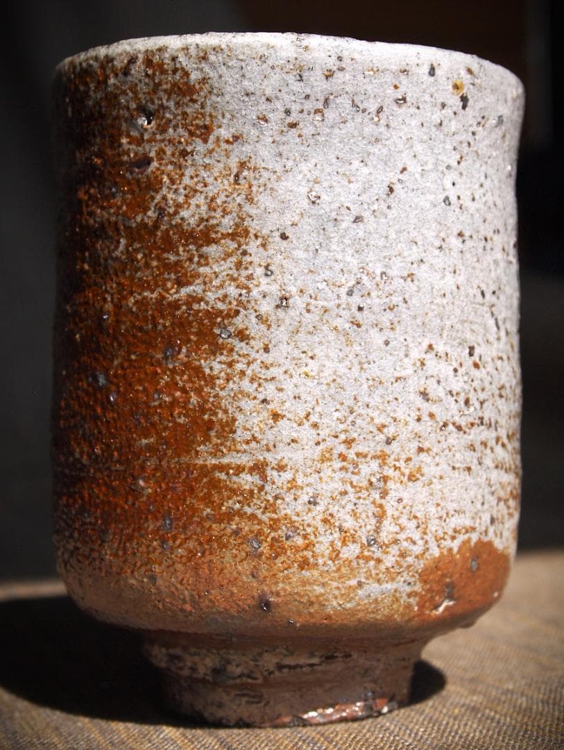 人気作家☆中川恭平【師＆父：中川自然坊】☆粉引唐津湯のみ