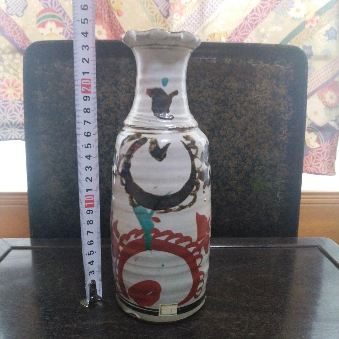 NO254 佐藤敏 京焼き 絵付け花瓶 - メルカリ