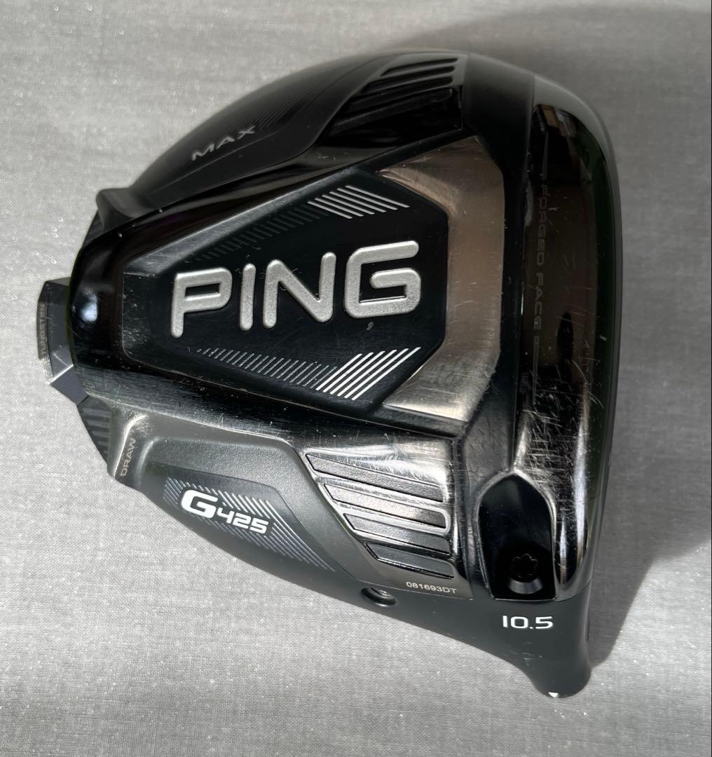 【ヘッドのみ】PING G425 MAX ドライバー 10.5度ヘッドカバー付き PING - ピン｜PING ドライバー G425 MAX 10.5° ヘッド＋カバーのみの