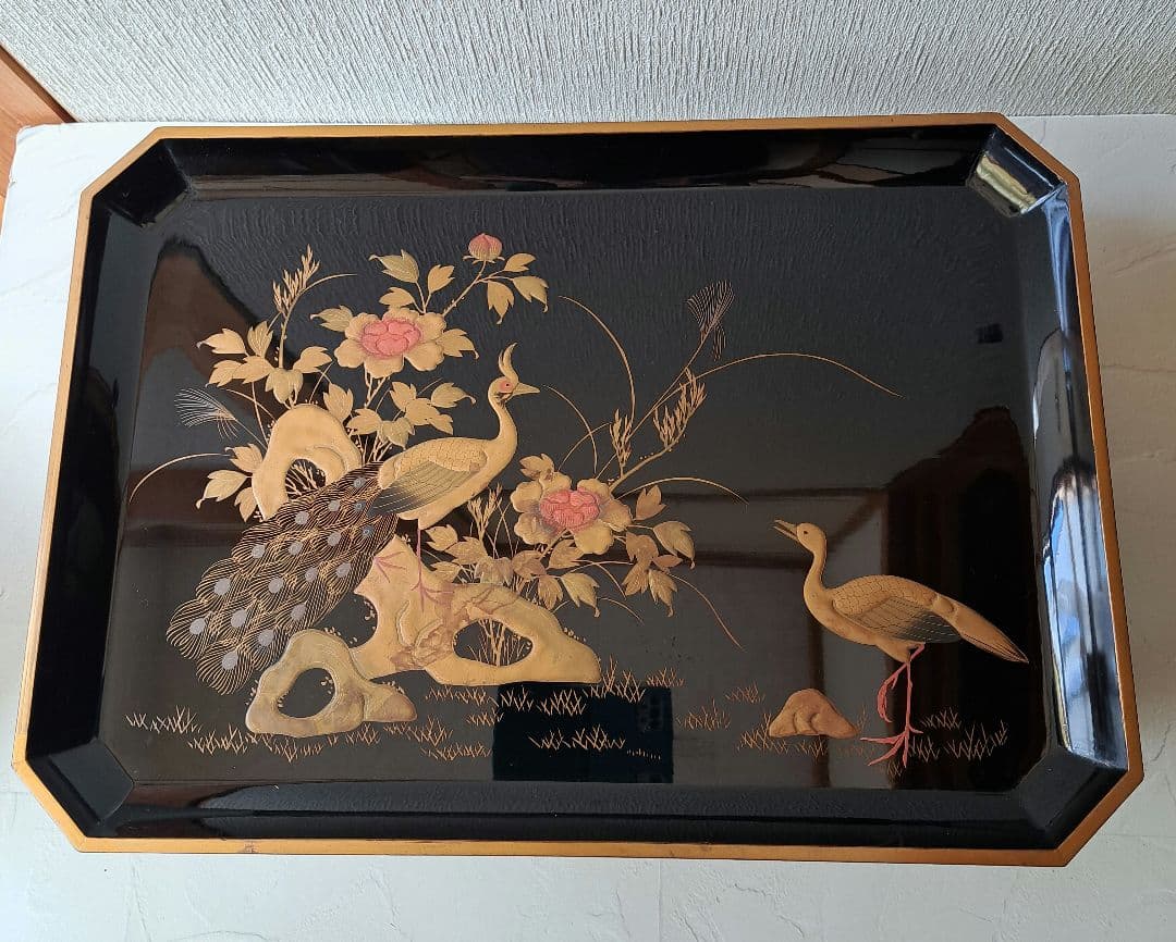 御羽箒 縞梟三ツ羽根 と姉羽鶴羽掃 風炉 紙箱