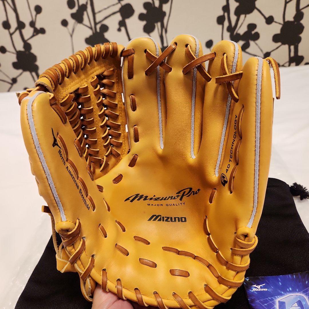 希少】ミズノプロ 軟式 ノースアメリカンステアハイド サイズ9