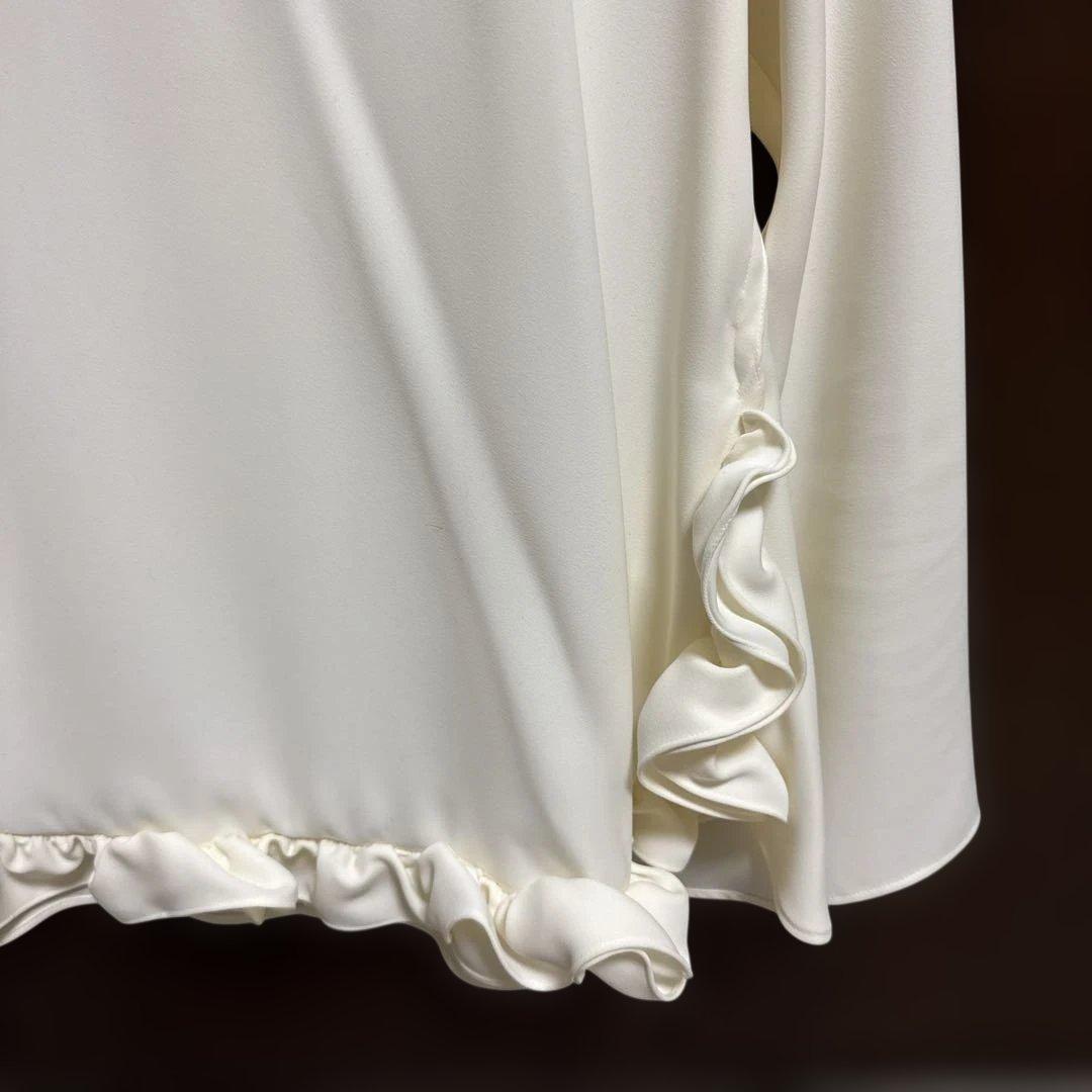 美品 YOKO CHAN フリル付き長袖シャツ 低 価格