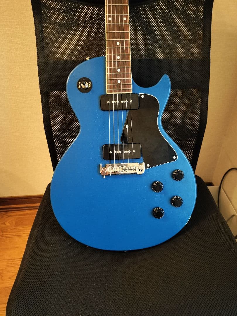 ジャンク レスポールスペシャル ブルー - メルカリ