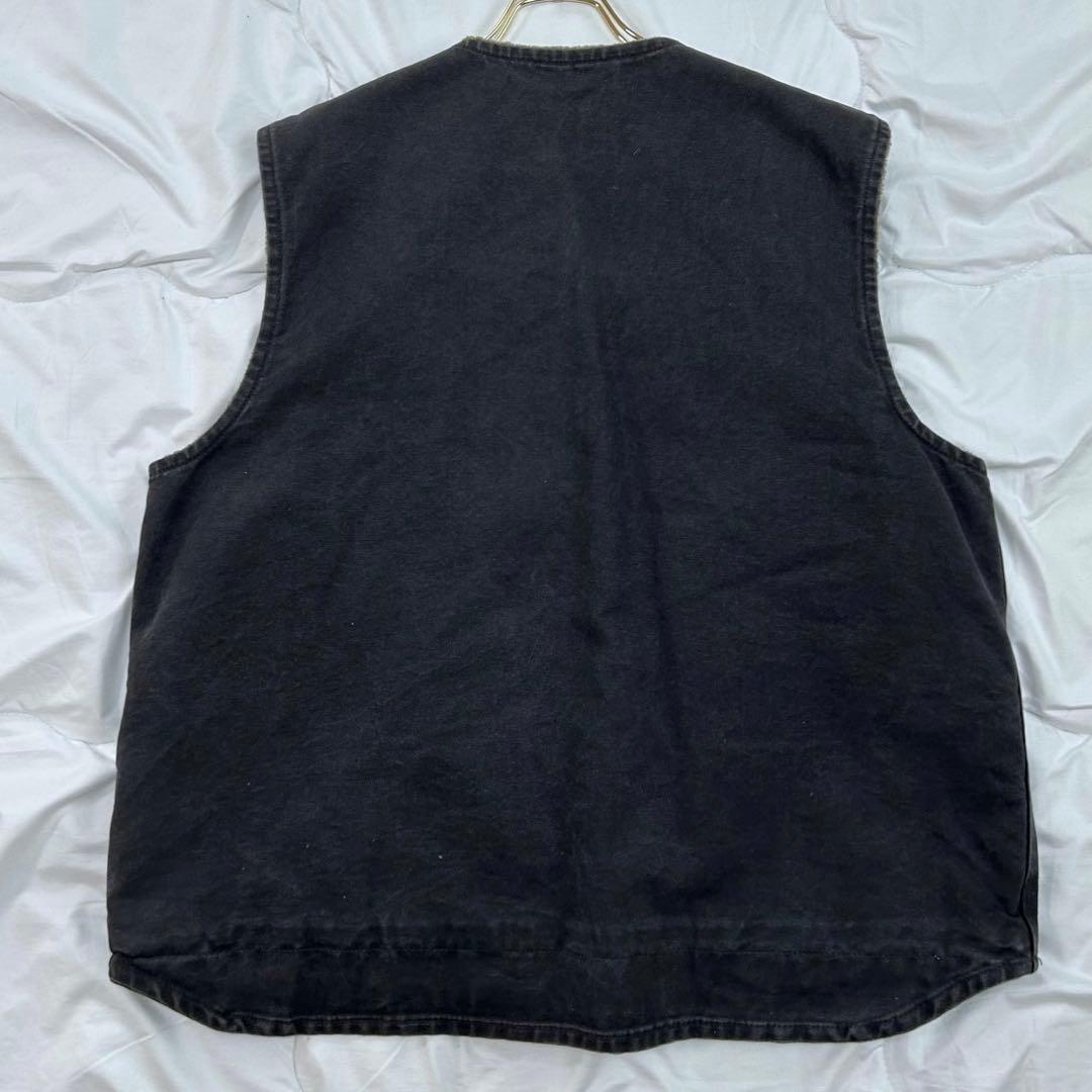 Carhartt ダックベスト ブラック V26 BLK フェード XLサイズ - メルカリ