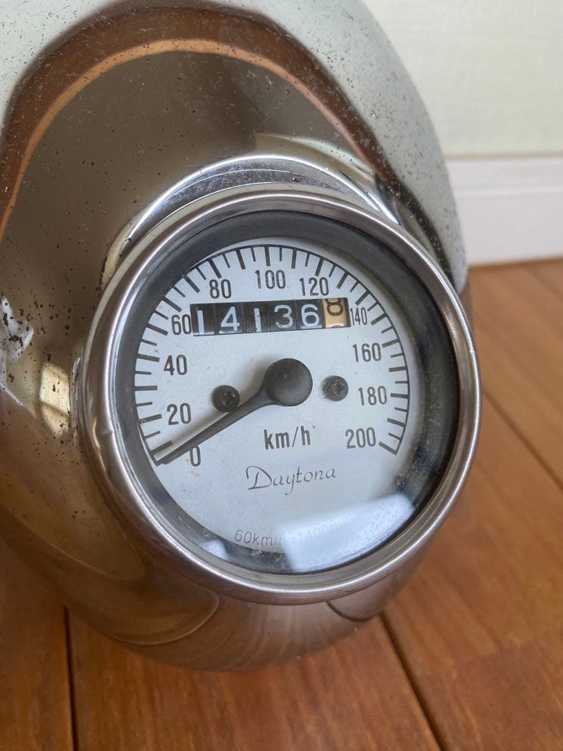 希少】Daytona スピードメーター埋め込みヘッドライト ケーブル付き