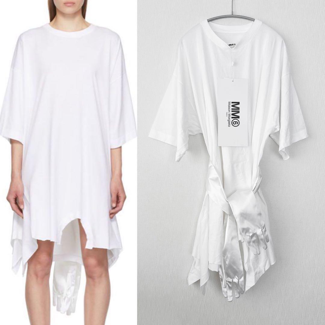 新品】MM6 MaisonMargiela マルジェラ Tシャツワンピース - メルカリ