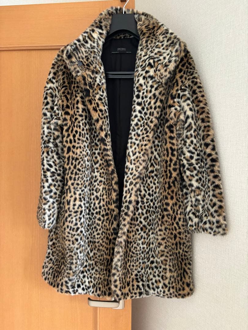 美品 レオパード ヒョウ柄 ファー コート アウター ZARA ザラ - メルカリ