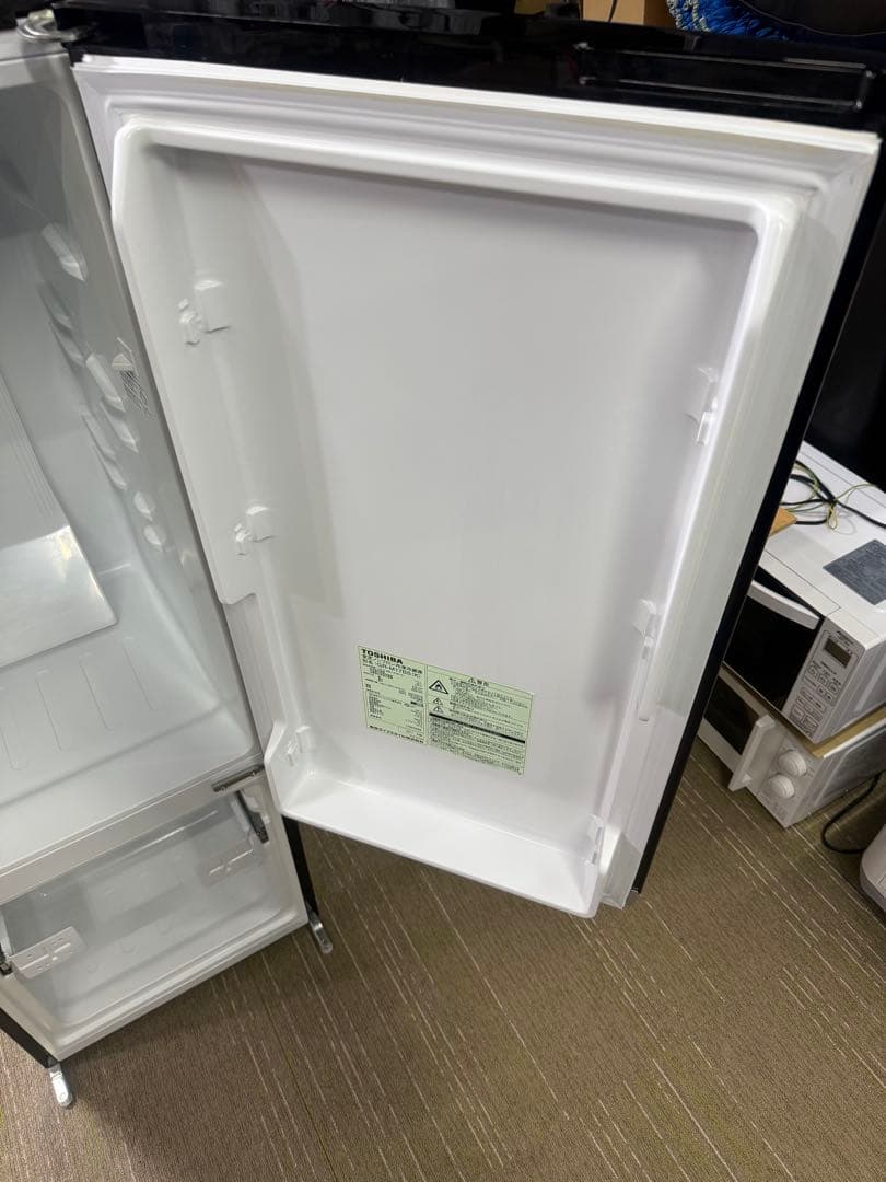 洗浄消毒作業済】TOSHIBA 171L 冷凍冷蔵庫 GR-M17BS(K)