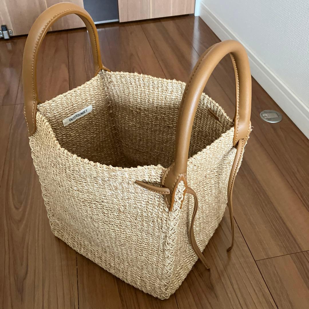 あみ様専用。値下げ！カゴバッグ アウターサンセット - メルカリ
