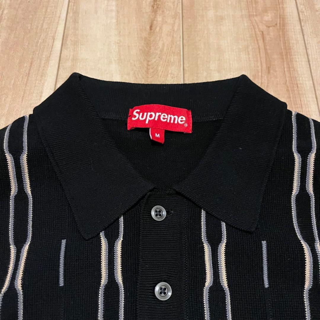 激レア！2018AW SUPREME“VERTICAL STRIPE”ニットポロ - メルカリ