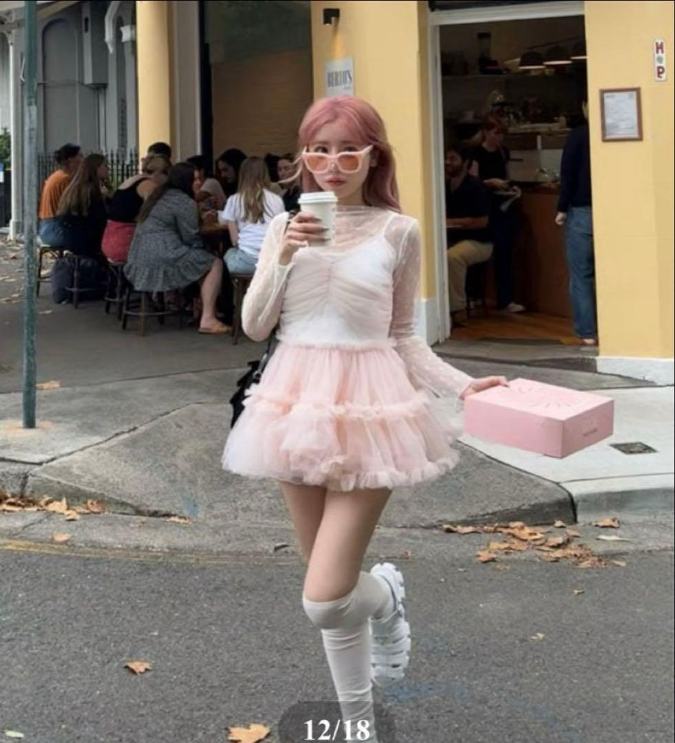 トリートユアセルフ バレリーナフェアリーチュールペプラムトップス