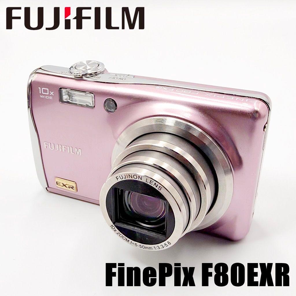 フジフイルム FinePix F80EXR ピンク コンデジ カメラ 中古