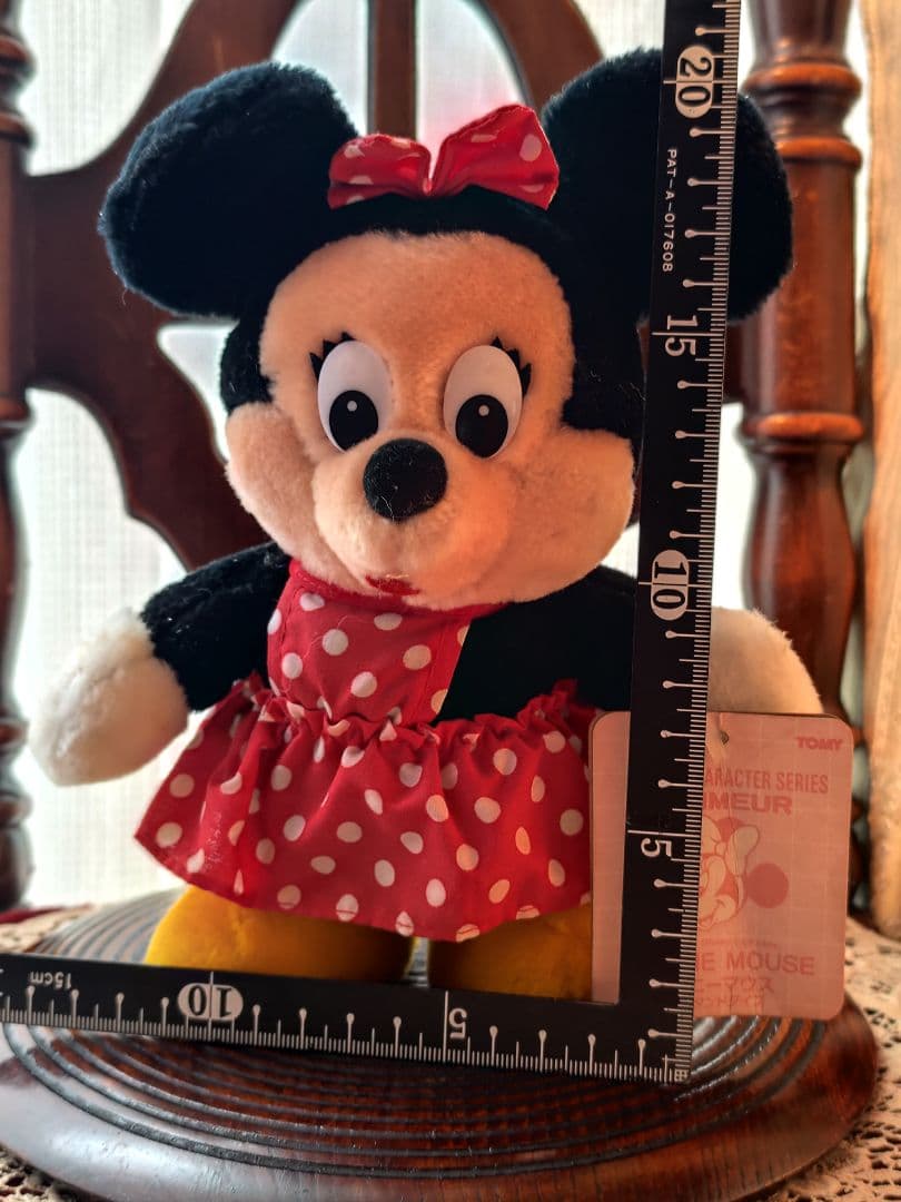 ミニーマウス ぬいぐるみ 約20cm レトロぬいぐるみ - メルカリ