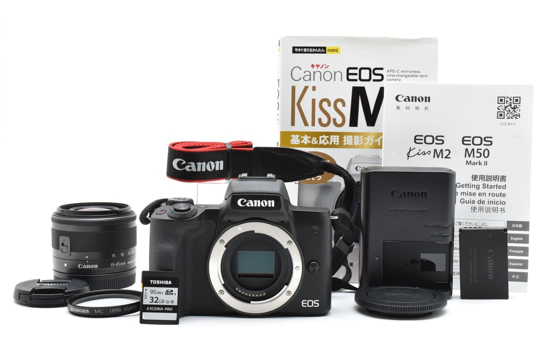 キヤノン EOS KISS M2 / EF-M 15-45mm #C368 EOS Kiss M2 ミラーレス一眼カメラ EF-M15-45 IS STM レンズキット