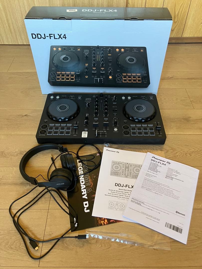 DDJ-FLX4/Pioneer+ヘッドホンセット箱説あり 全部入／PARTYスピーカー・ヘッドホンセット】 Pioneer DJ DDJ-FLX4
