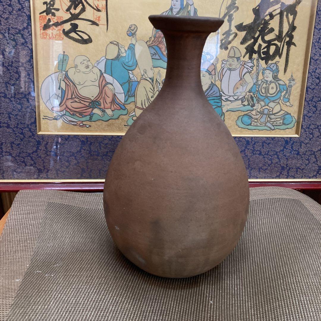 時代備前焼の徳利花入只今年末大売り出しです❣️銘あり❣️の通販はau