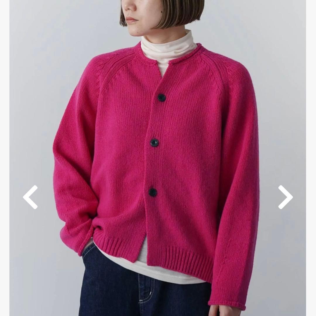 新品grin グリンシェパードAir ラグランカーディガン☆ナチュラル