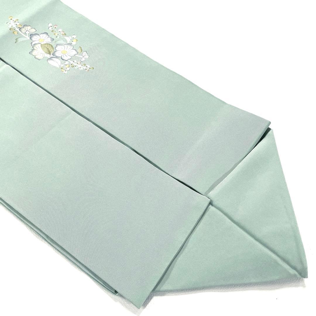 帯6261○高級 正絹 落款 作家物 塩瀬 友禅 名古屋仕立て 名古屋帯 辻ヶ