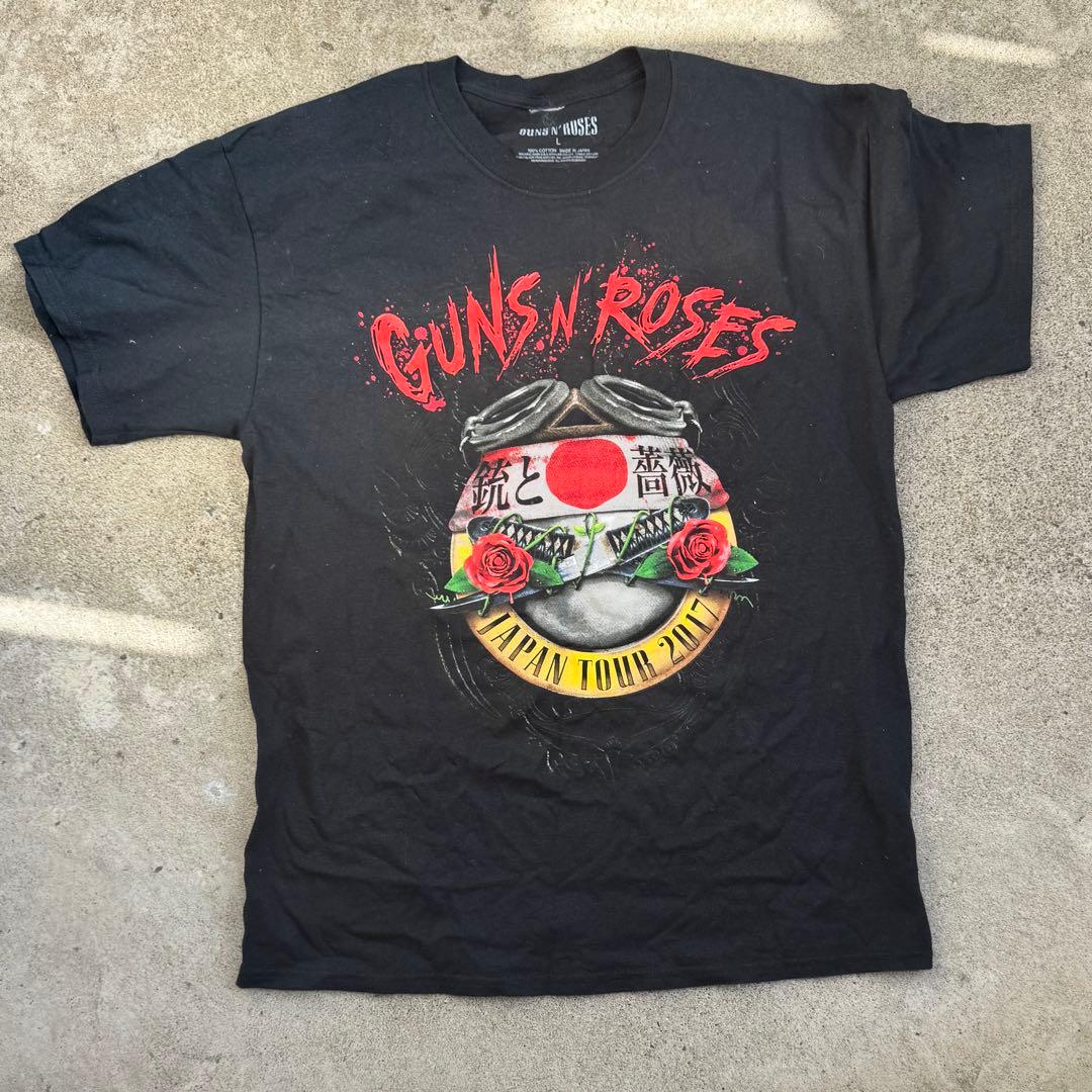 GUNS N' ROSES 日本ツアー2017 Tシャツ Lサイズ Amazon.co.jp: ガンズ アンド ローゼズ GUNS N' ROSES 日本ツアーT