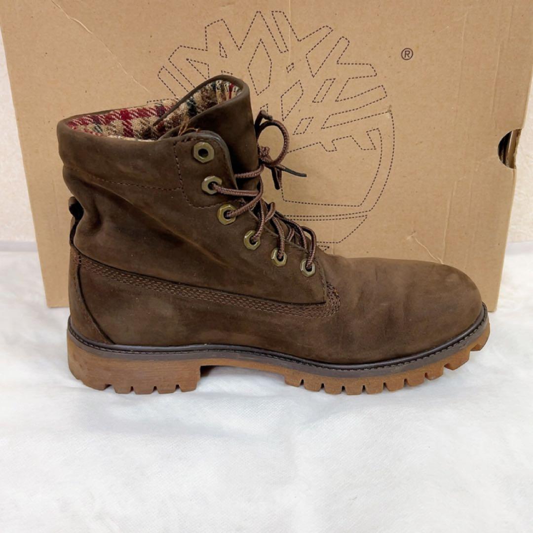ティンバーランド ウールリッチ ワークブーツ 8.5 26.5cm ブラウン