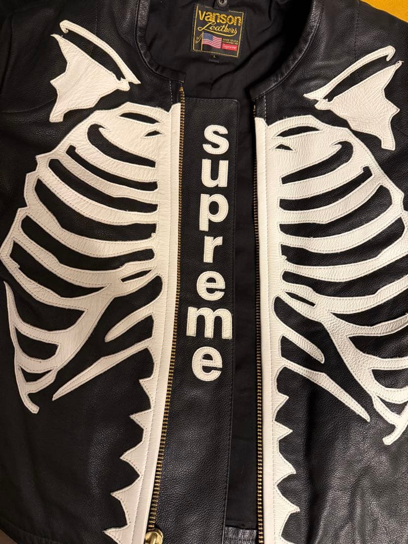 Supreme Vanson Leather Bones Jacket② Supreme Vanson Leather Bones Jacket – Justin Reed