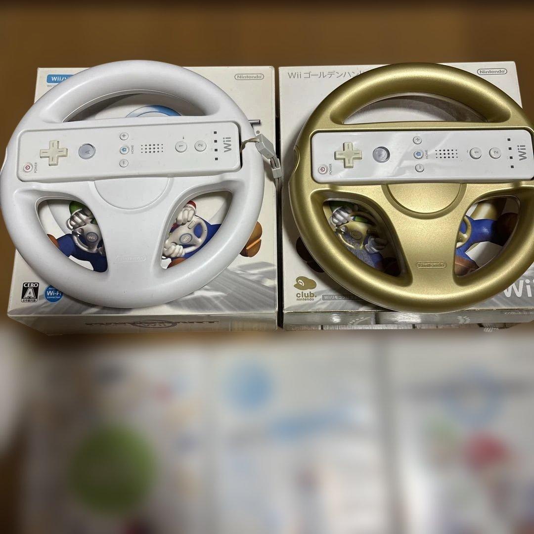Wiiハンドル2個とゲームソフト5本セット 懐かしいレア - メルカリ