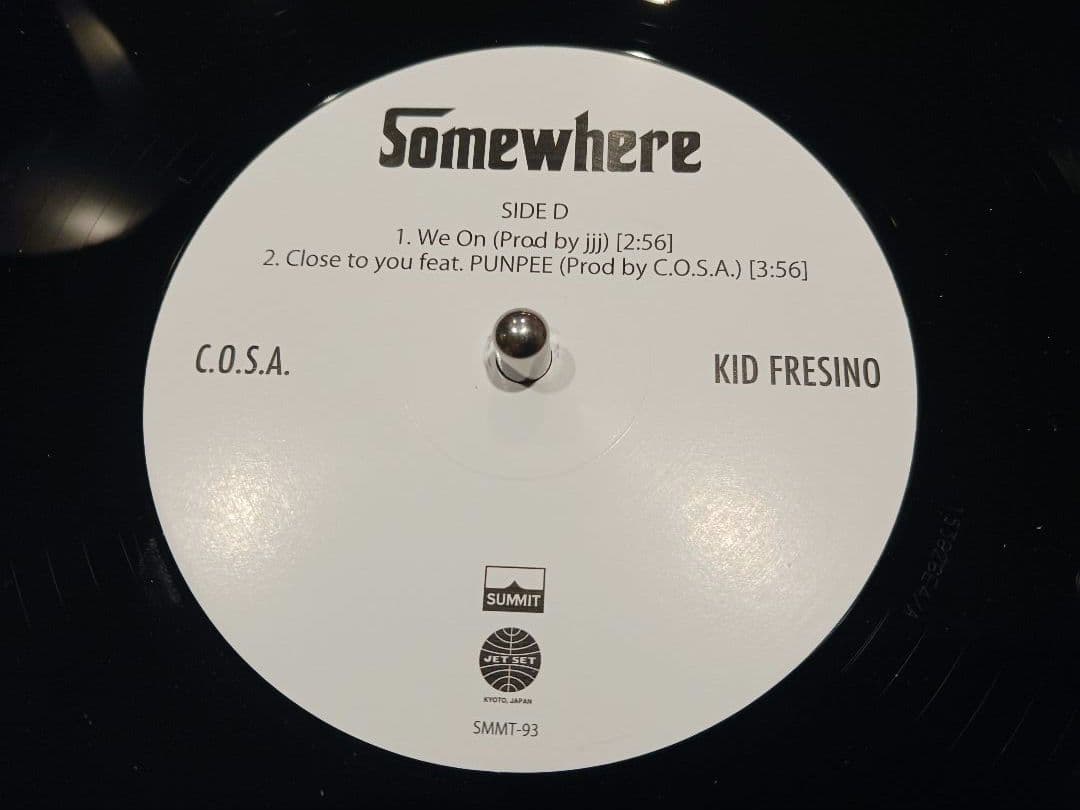 C.O.S.A. × KID FRESINO / Somewhere《レコード》